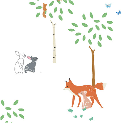 Mimi Lou wallsticker, Dyr i skogen