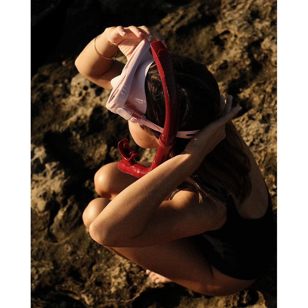 Petites Pommes snorklesett, Betty - French rose/ Ruby red