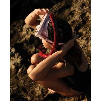 Petites Pommes snorklesett, Betty - French rose/ Ruby red