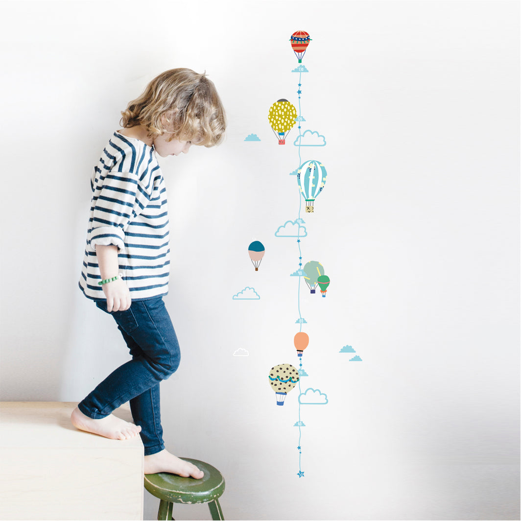 Mimi Lou wallsticker, høydemåler - Luftballonger