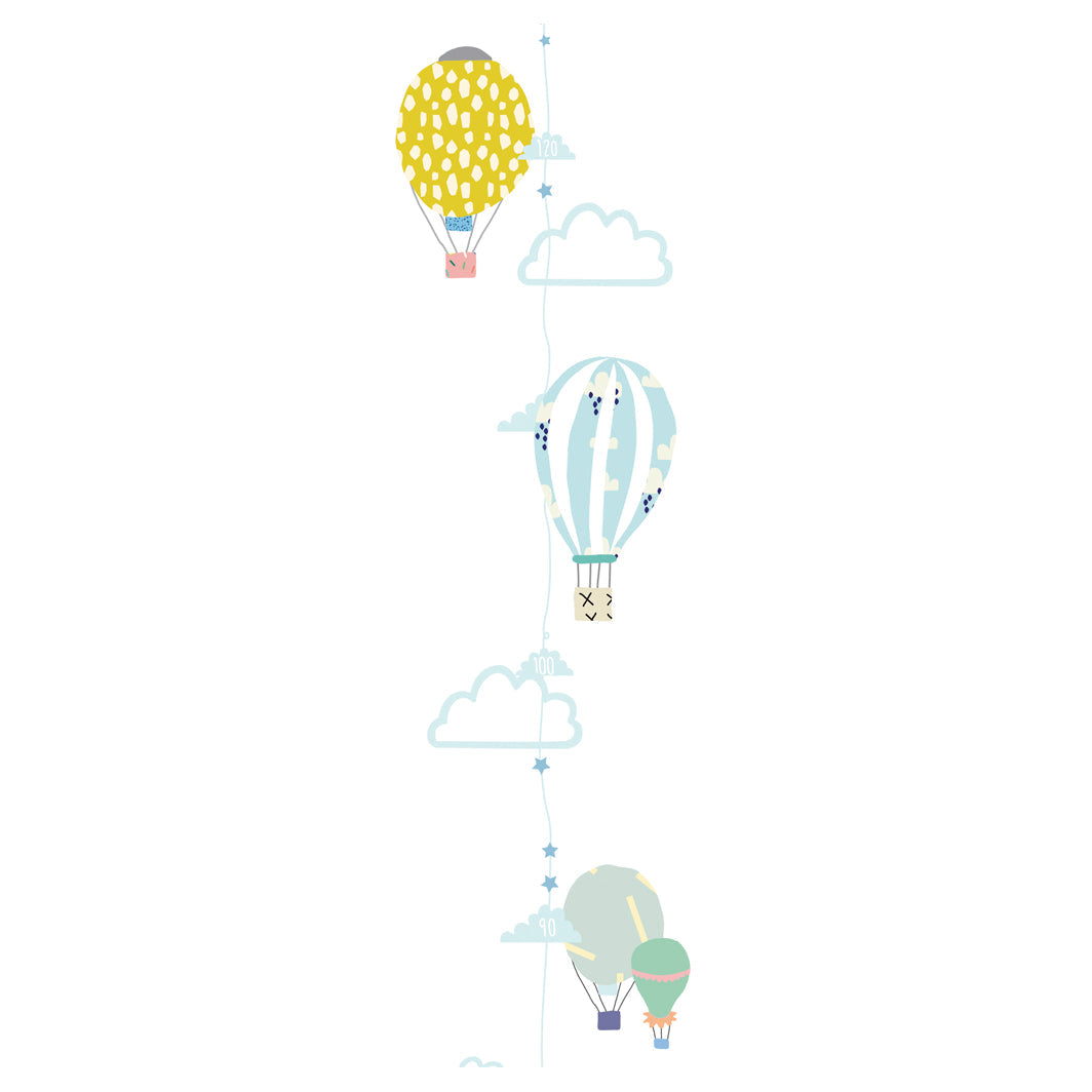 Mimi Lou wallsticker, høydemåler - Luftballonger