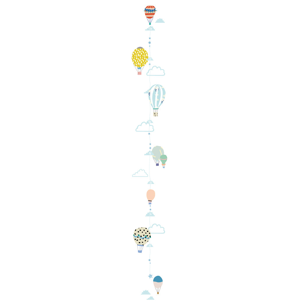 Mimi Lou wallsticker, høydemåler - Luftballonger