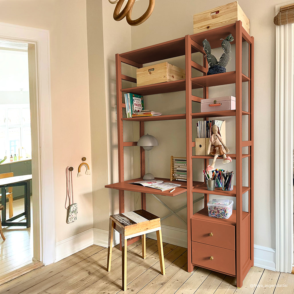 By Aulum Astrup stigereol med skrivebord, flere str. - Rusty