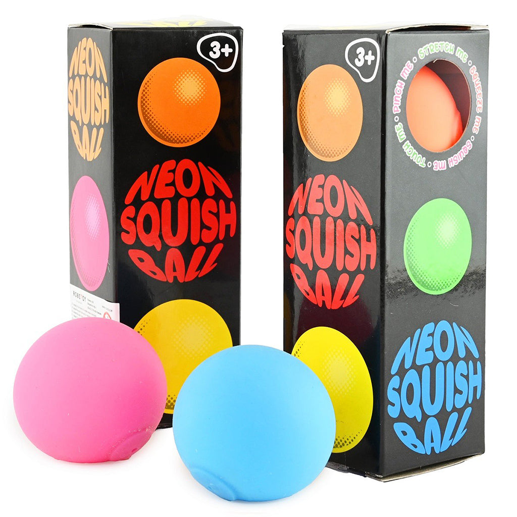 Robetoy Squeeze ball, glitter – 3-pakning. Neon
