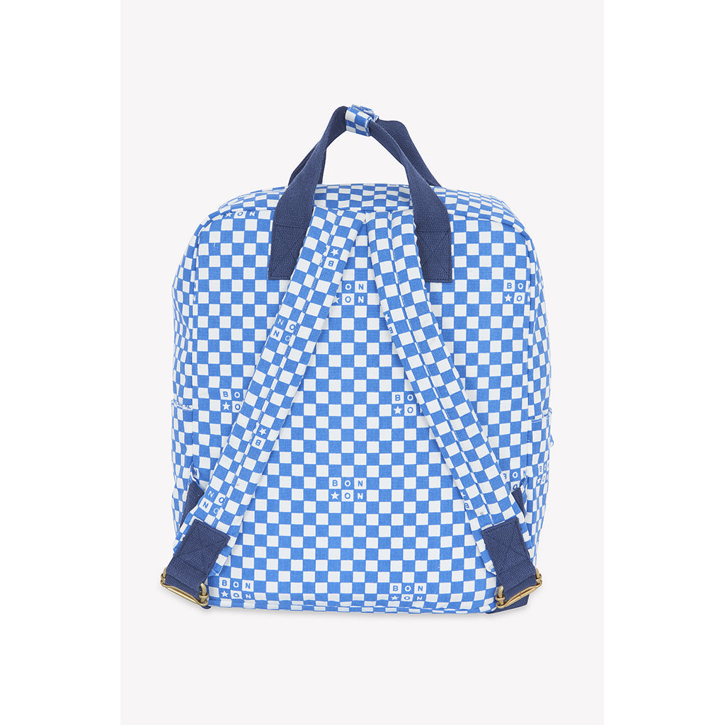 Bonton ryggsekk, middels stor - Damier Bleu