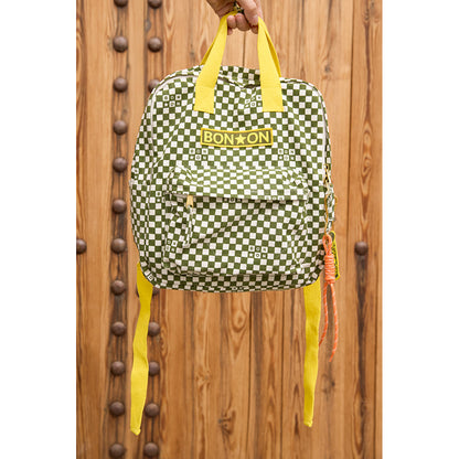 Bonton ryggsekk, mellomstor - Damier Vert