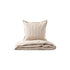 Studio Feder babysengetøj, økologisk percale - Brown beach stripe