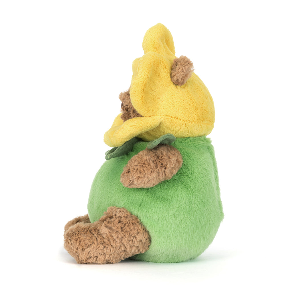 Jellycat bamse, Bartholomew Bjørn, Påskelilje-antrekk - 26 cm