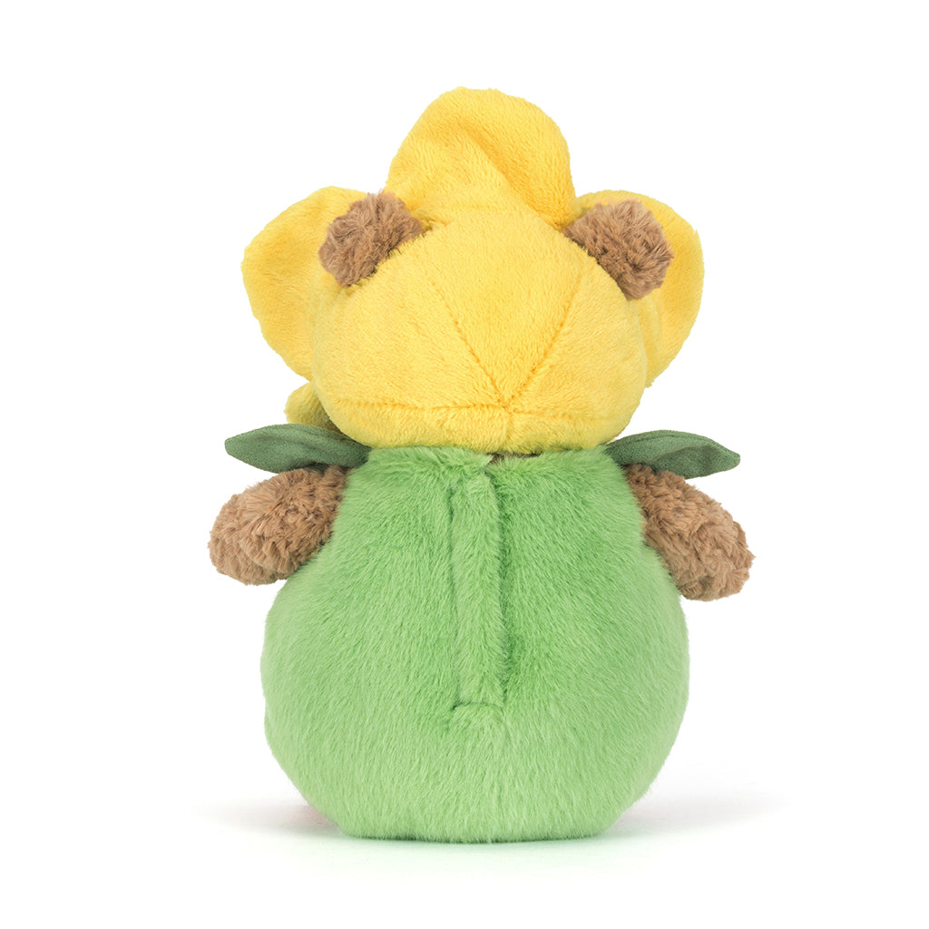 Jellycat bamse, Bartholomew Bjørn, Påskelilje-antrekk - 26 cm