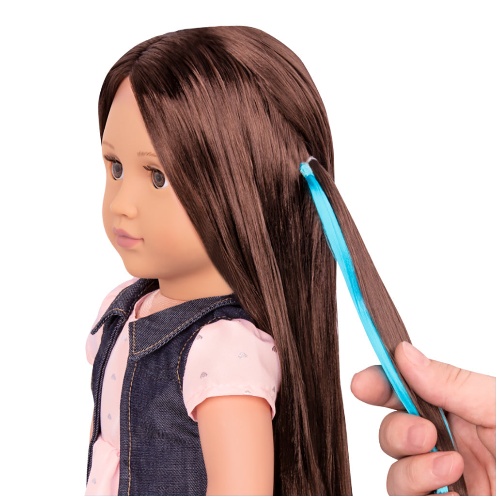 Our Generation dukke, Kaelyn m. hår som vokser - 46 cm