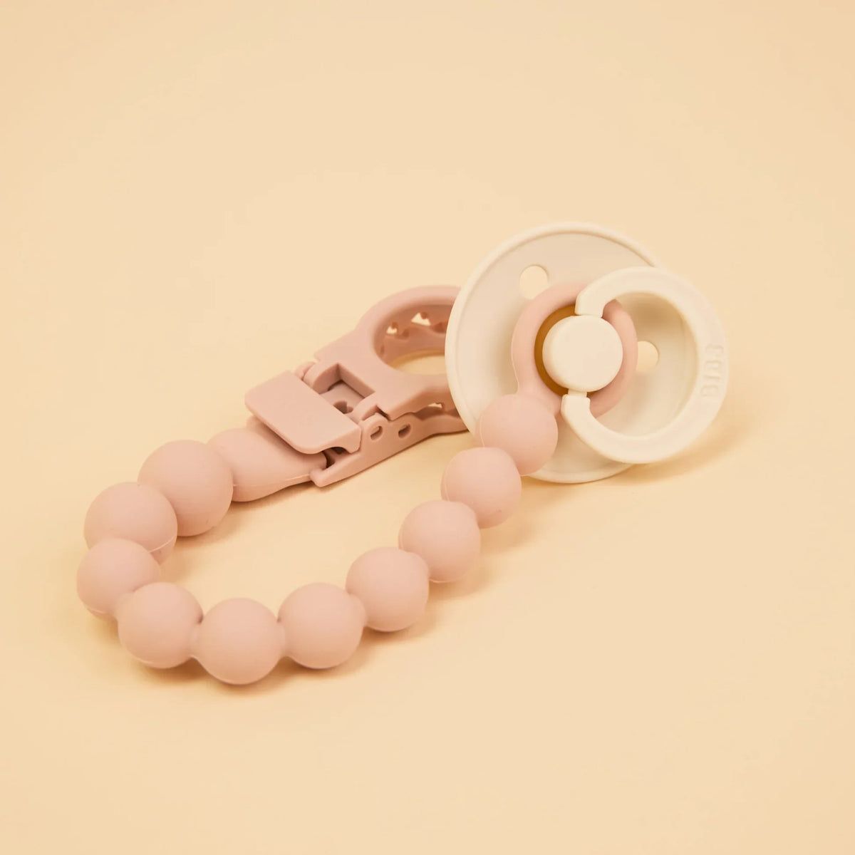 Bibs smokkesnor i silikon, Beaded – Blush