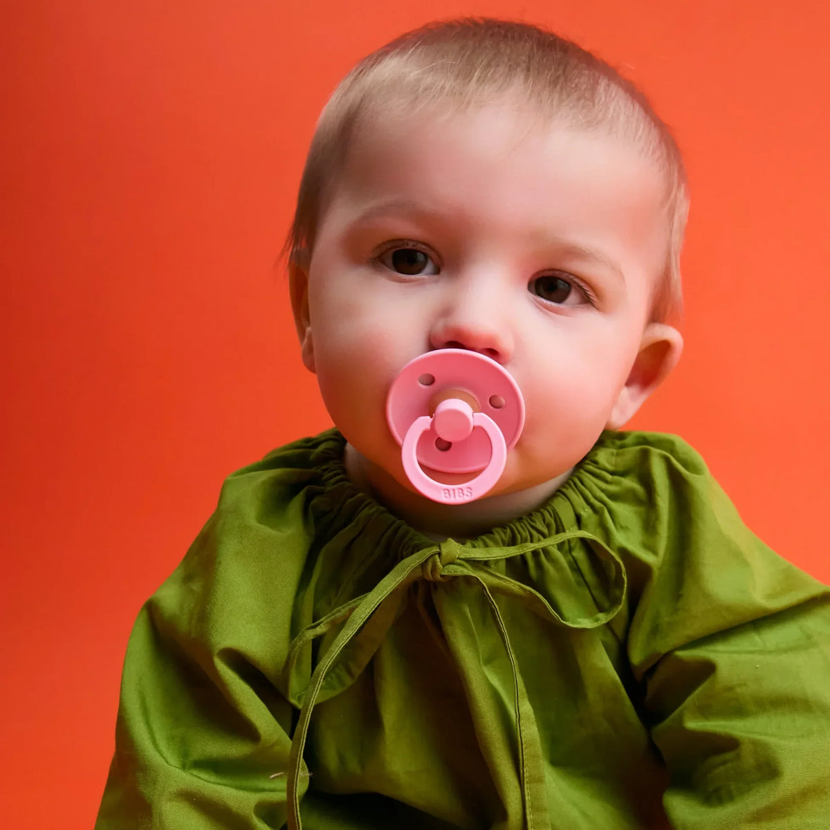 Bibs smokker i naturgummi, str. 2, 2-pakning – Petal/Baby pink