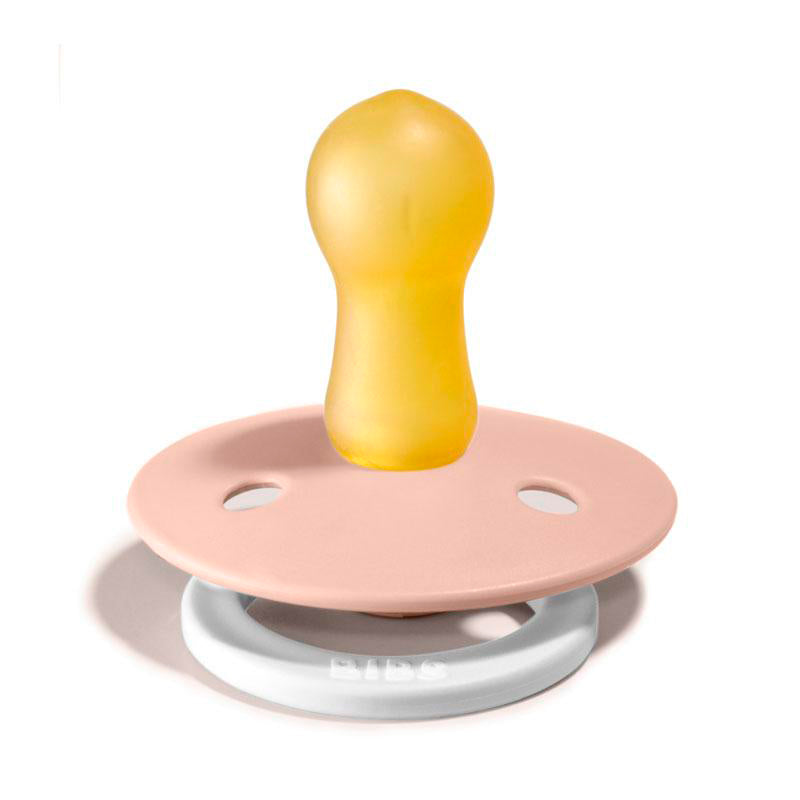 Bibs 2-pak, smokker i naturgummi, strl. 2, Blush night/Vanilla Night - Glow in the dark