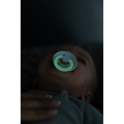 Bibs smokk i naturgummi, str. 2 - Blush GLOW