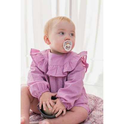 Bibs Liberty, 2-pk Colour, smokker i naturgummi, str. 2 - Chamomile Lawn - Violet Sky Mix