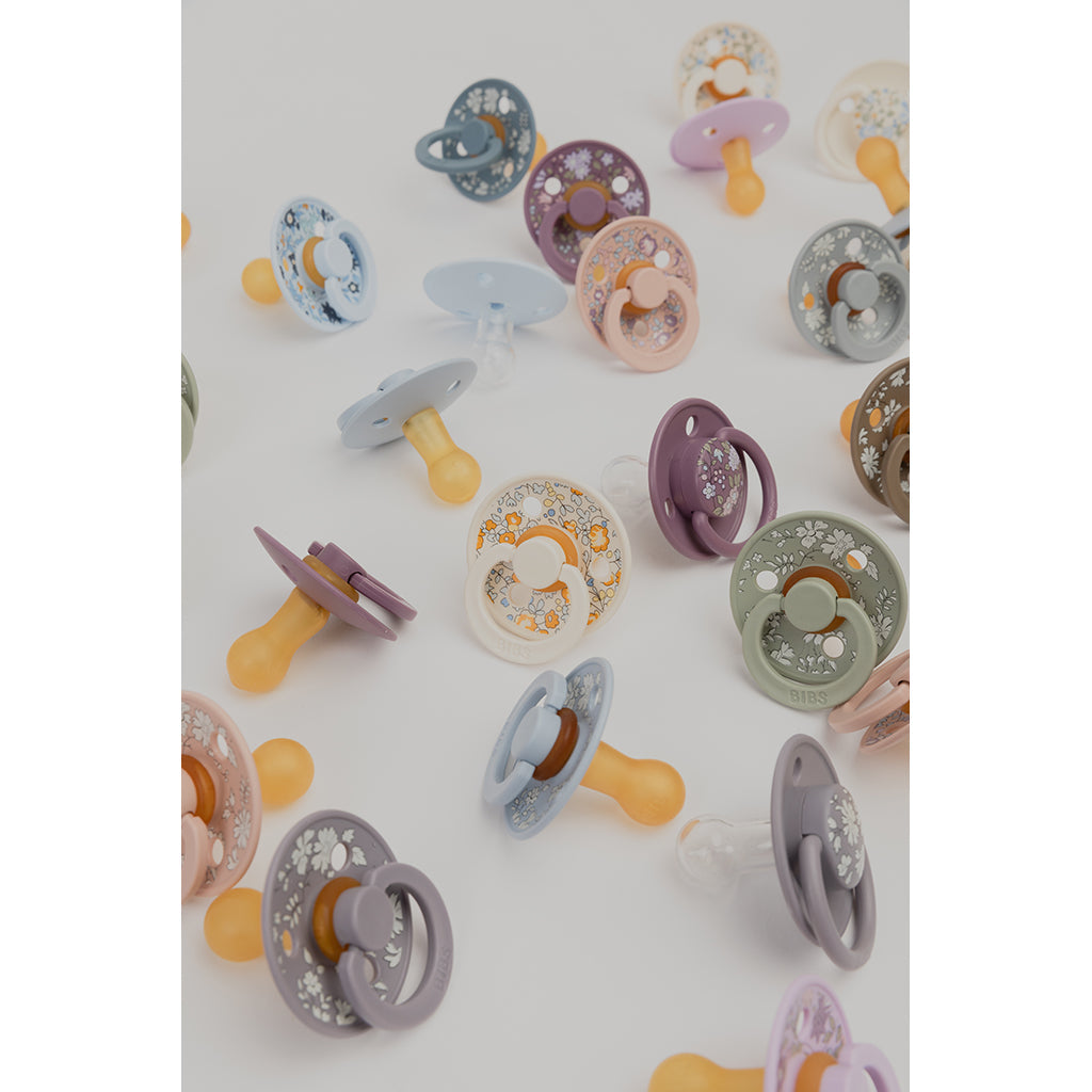 Bibs Liberty, 2-pk Colour, smokker i naturgummi, str. 2 - Capel - Blush Mix