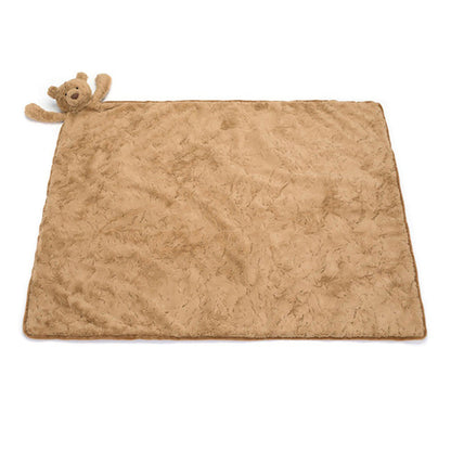 Jellycat pledd med Bartholomew bjørn, Bear Blankie - 56 x 70 cm