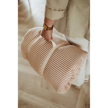 Play&amp;Go Bloom, Tre-i-én babyleketeppe, økologisk - Stripes brown