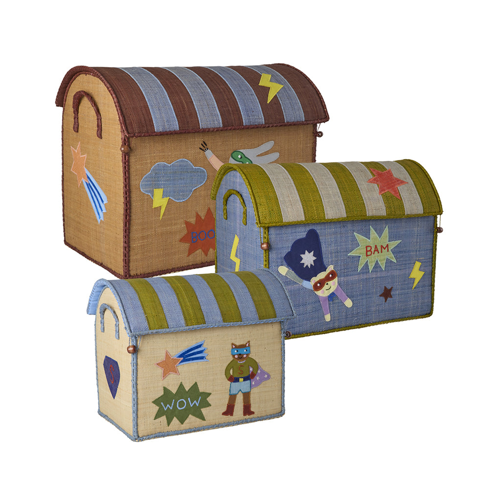 Rice kurvhus til oppbevaring, Natur - Hero Theme blue