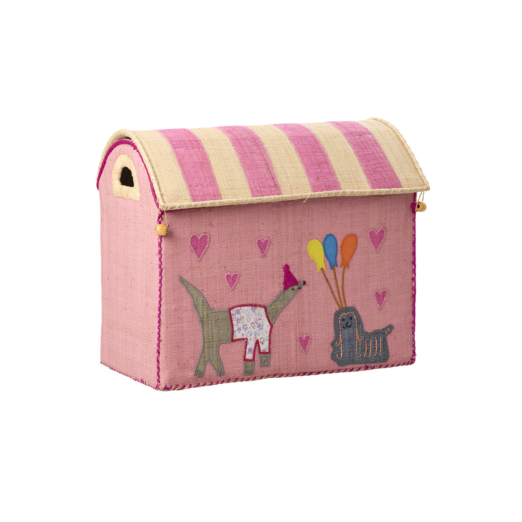 Rice kurvehus for oppbevaring, Pink party animal