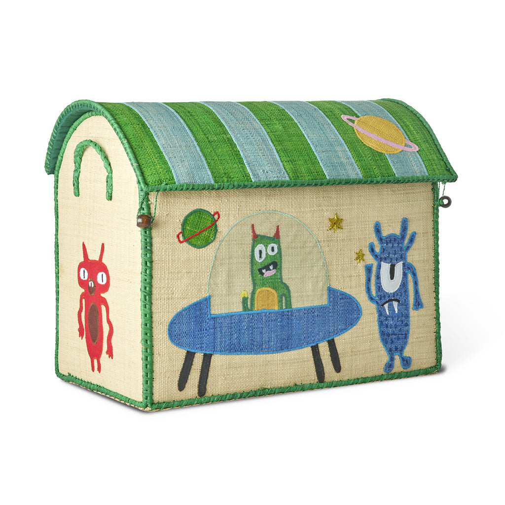 Rice kurvhus for oppbevaring, Monster-tema