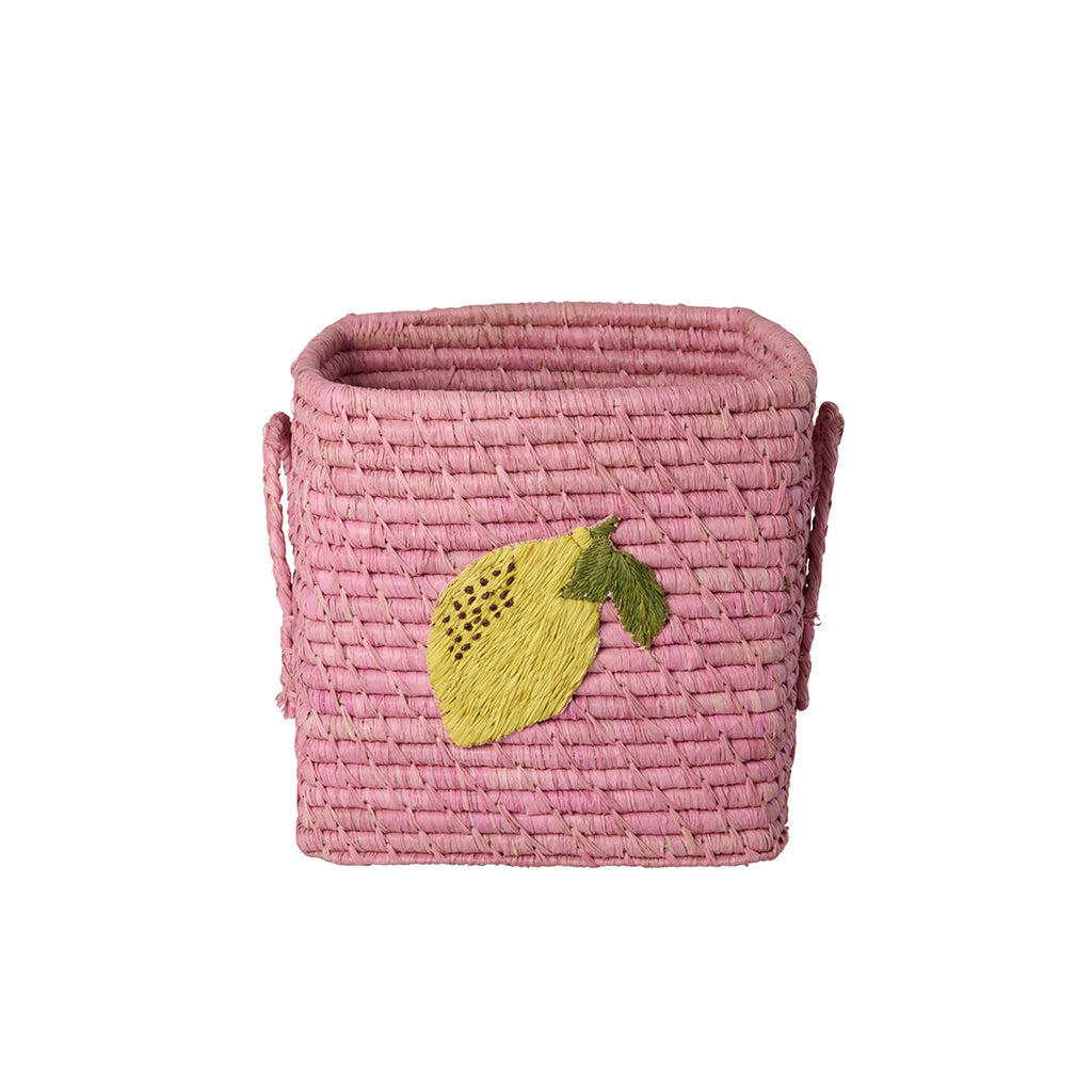 Rice kurv med sitronmotiv, Rose