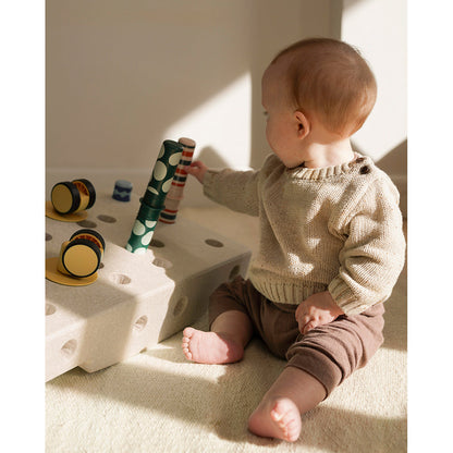 Modu Babymotorikksett, Sand grey/ Honey yellow