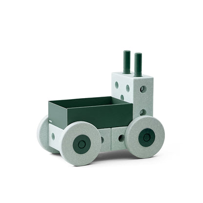 Modu 3-i-1 gåvogn, aktivitetsleketøy i skum - Ocean mint/ Forest green