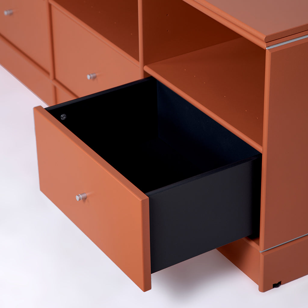 By Aulum Bailey benk, 117x49 cm – Rusty