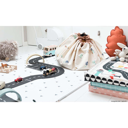 Play&amp;Go To-i-ett teppe, Big cars