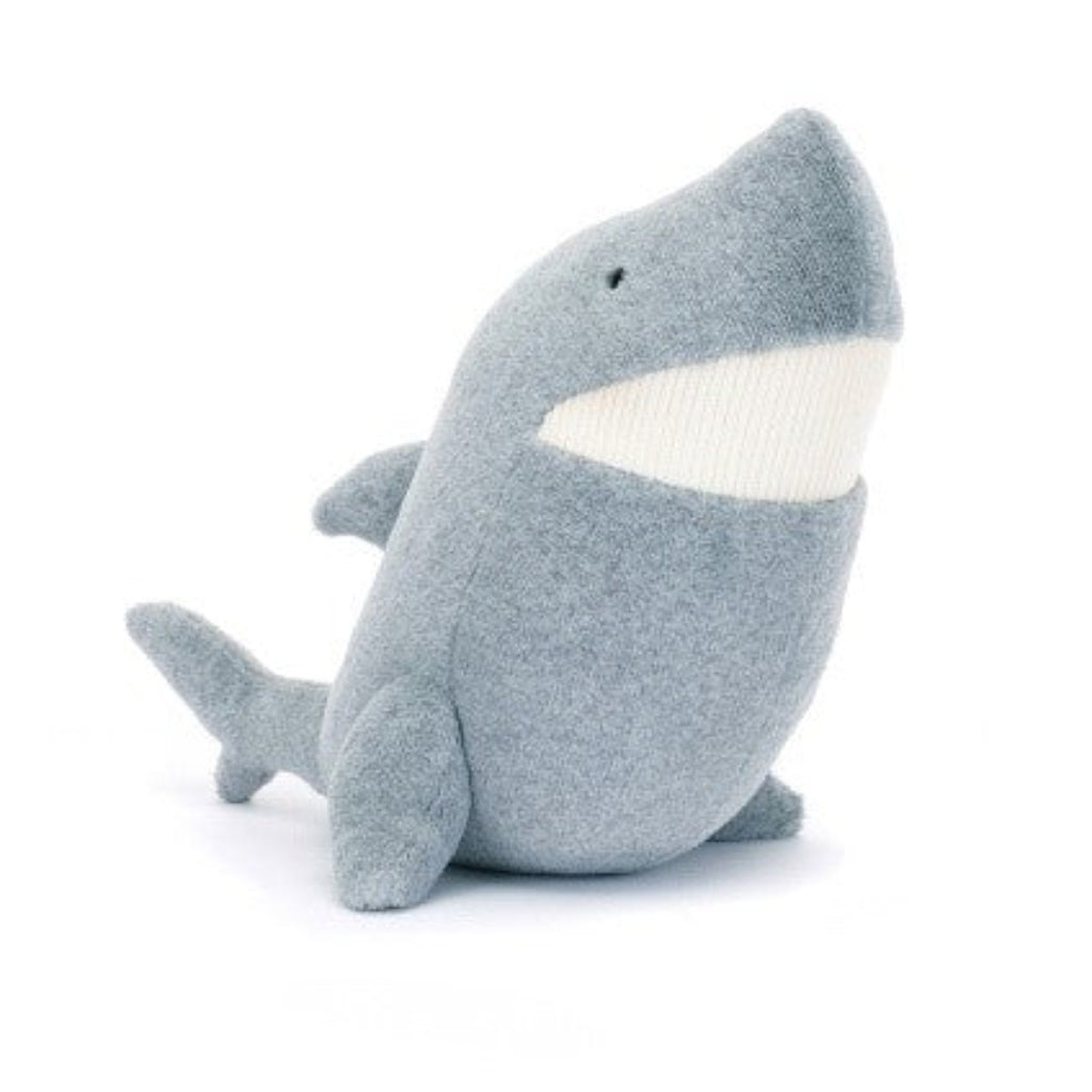 Jellycat bamse, Silver Shark - 27 cm