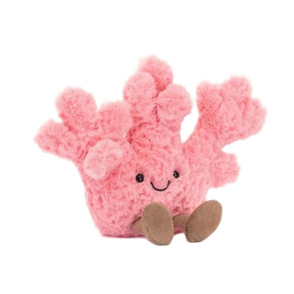 Jellycat bamse, Amuseables Coral - 16 cm