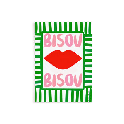 Nephthys Illustrated plakat, Bisou Bisou No1 - A4