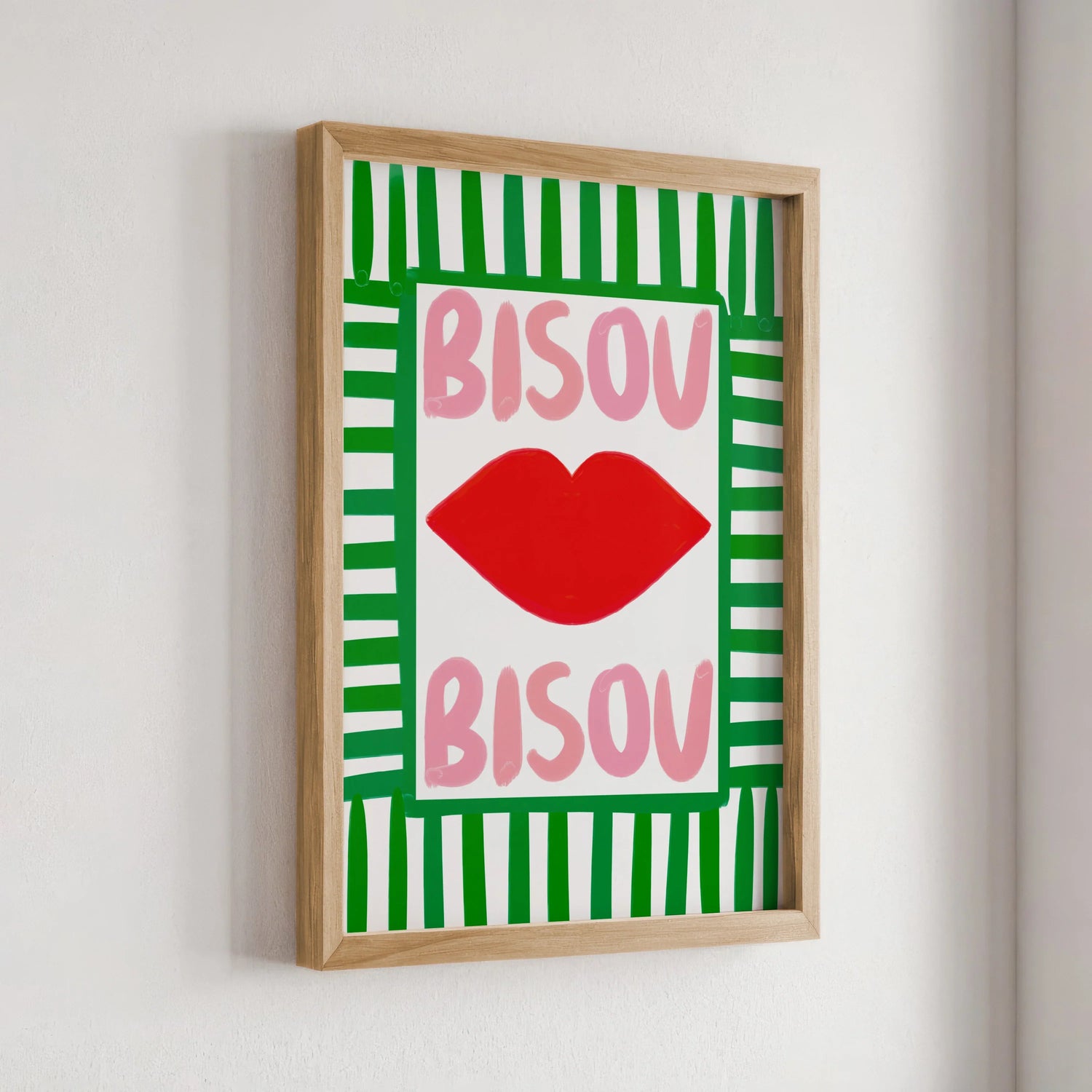 Nephthys Illustrated plakat, Bisou Bisou No1 - A4