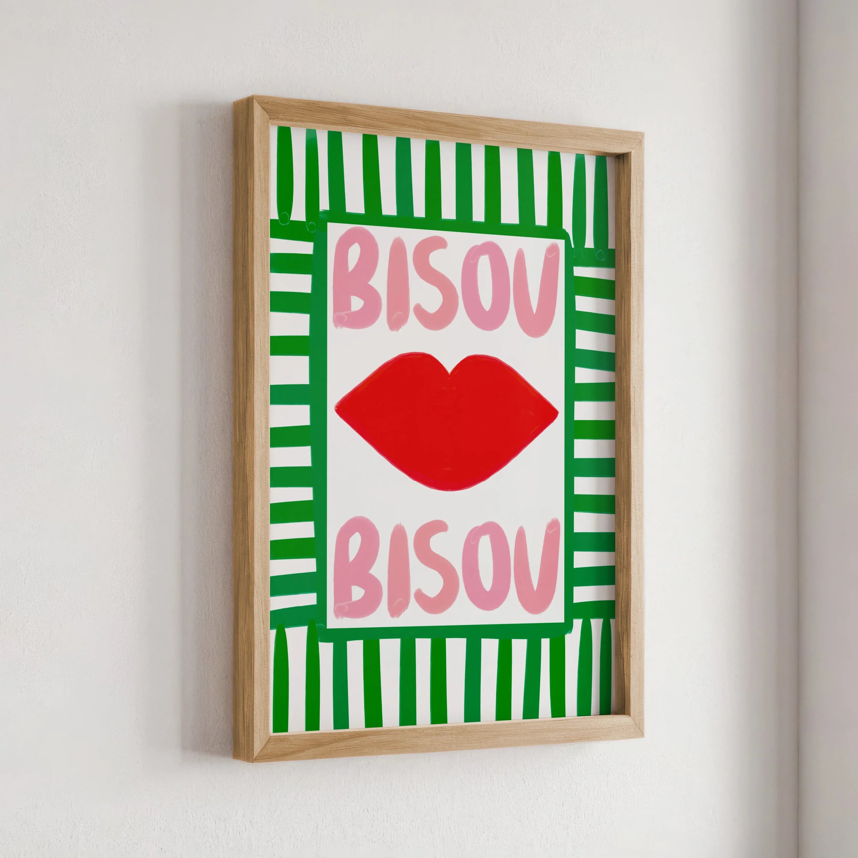 Nephthys Illustrated plakat, Bisou Bisou No1 - A4