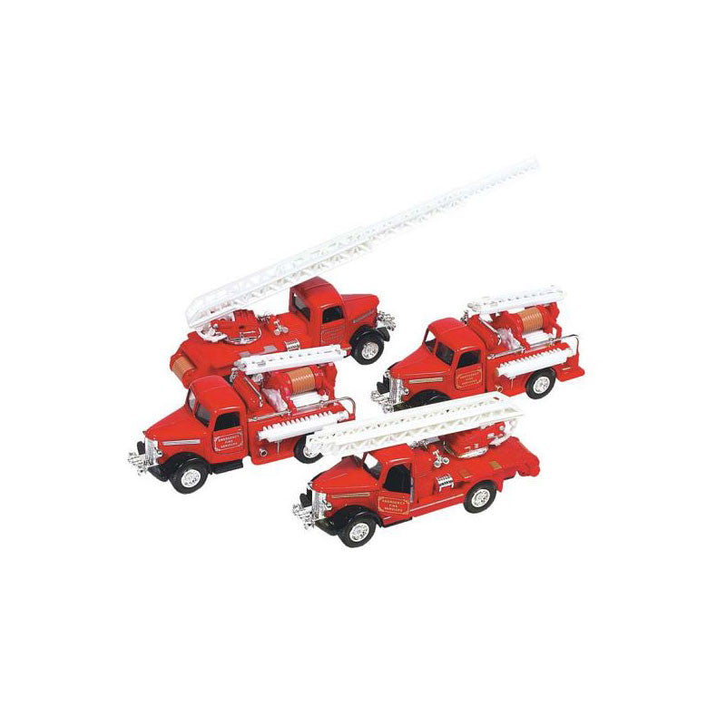 Brannbil i metall m. stige