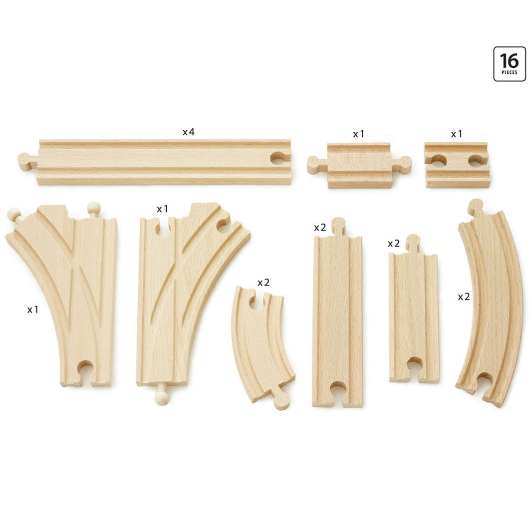 Brio Skinnesett, 16 deler