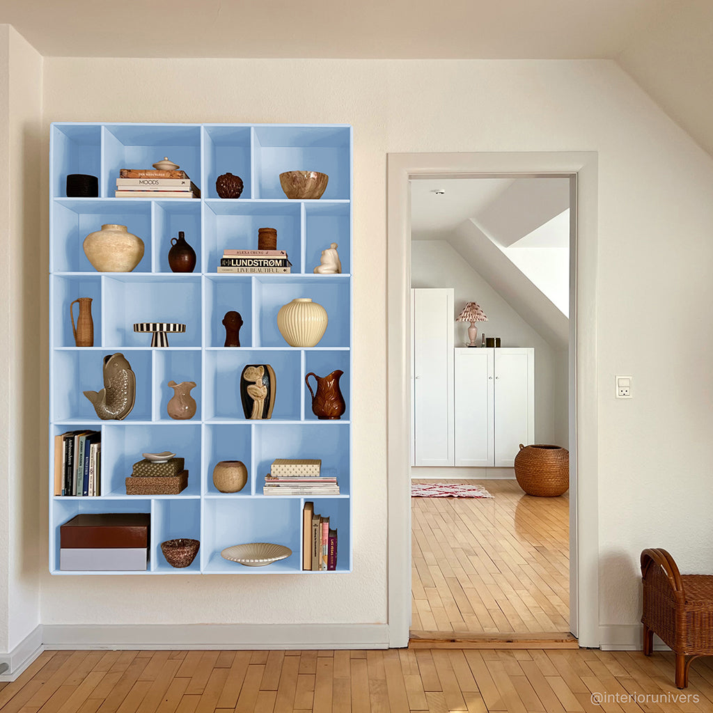 By Aulum Brooklyn veggreol, 117x177 cm - Himalayan Blue