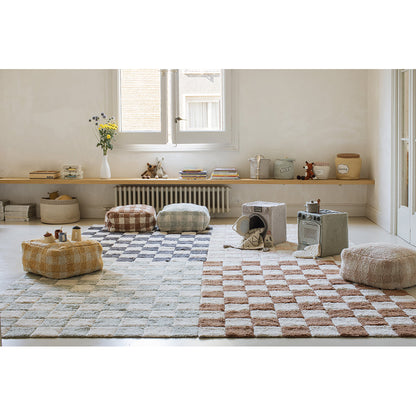 Lorena Canals vaskbart gulvteppe, Tiles Blue Sage - flere str.