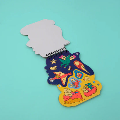 Omy aktivitetsbok med klistremerker, Dino