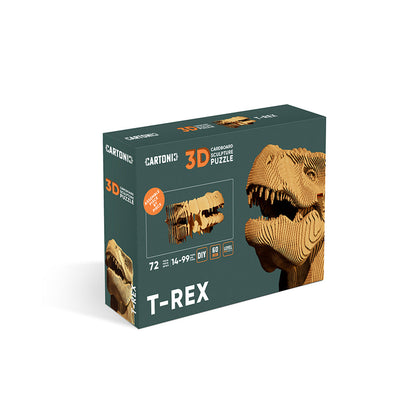 Cartonic 3D Puslespill, Bygg ditt eget papirkunstverk – T-Rex