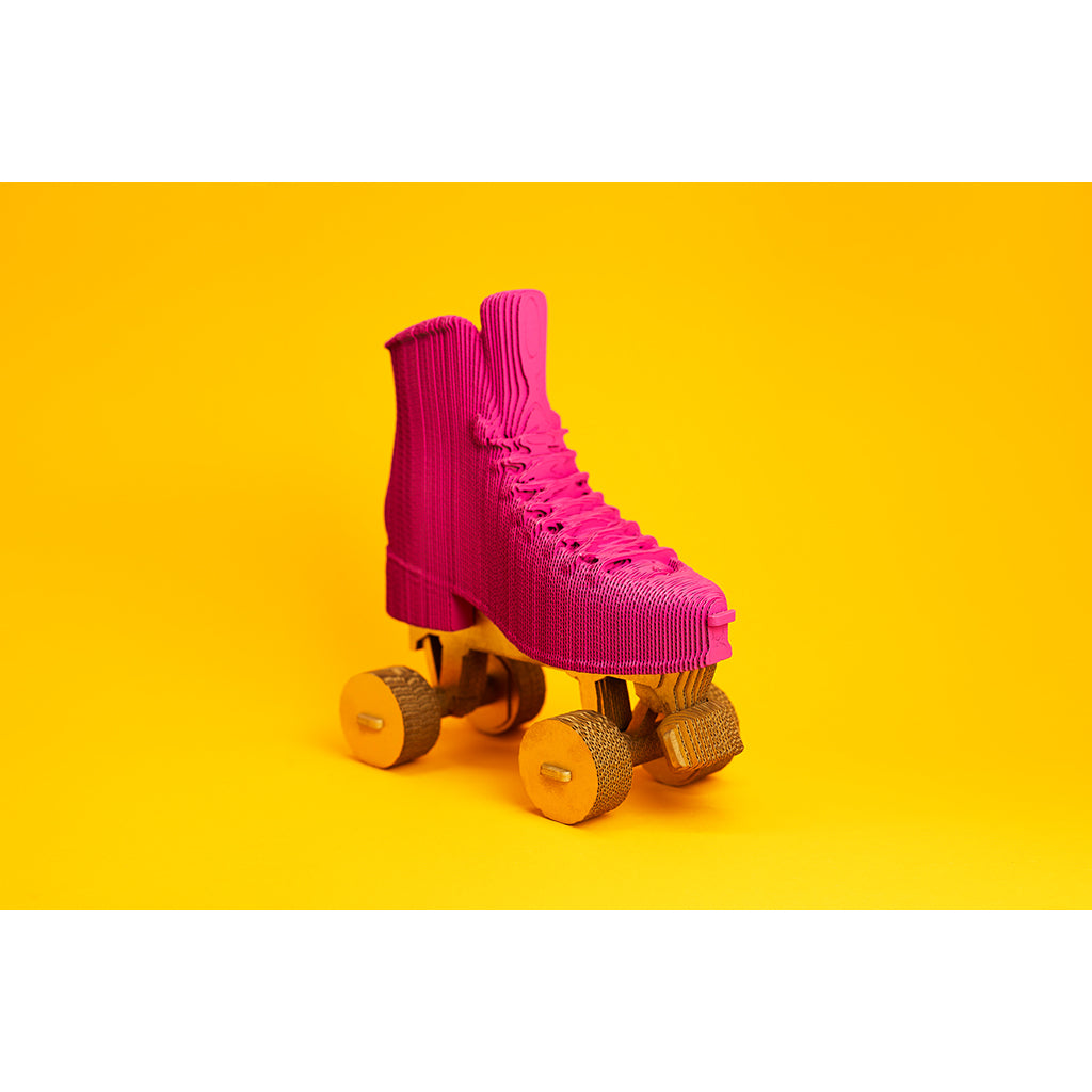 Cartonic 3D Puslespill, Samle-selv Papirkunstverk - Rulleskøyte