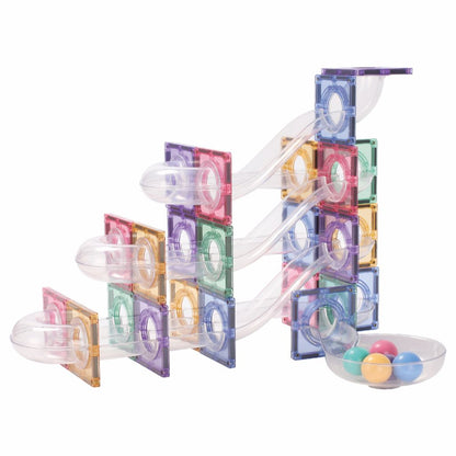 Cleverclixx Magnetisk byggesett, Ball Run Creative pack, Patel 70 stk.