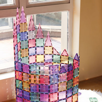 Cleverclixx Magnetisk Byggesett, Mega Creative Pack Pastel - 210 deler