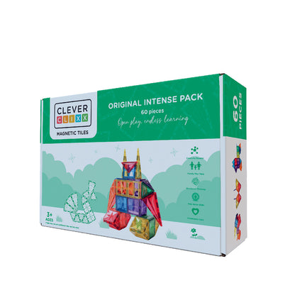 Cleverclixx Magnetisk Byggesett, Original Intense Pack - 60 deler