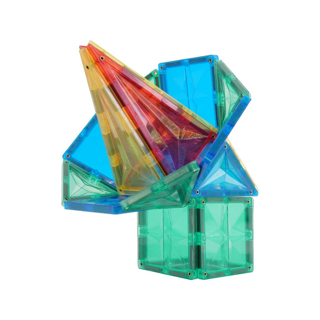 Cleverclixx Magnetisk byggesett, Curved Dome Pack Intense, 47 deler