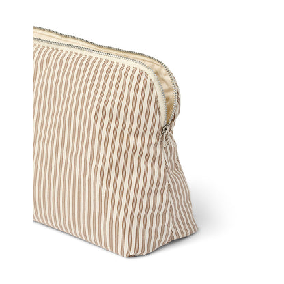 Studio Feder toalettmappe, Celia - Brown beach stripe