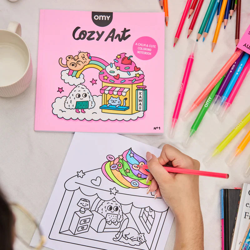 Omy fargebok, Cozy Art - Kawaii