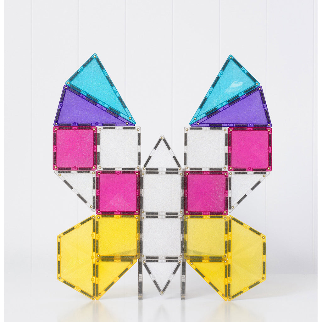 Connetix magnetisk byggesett, Enhjørning glitter - 56 deler