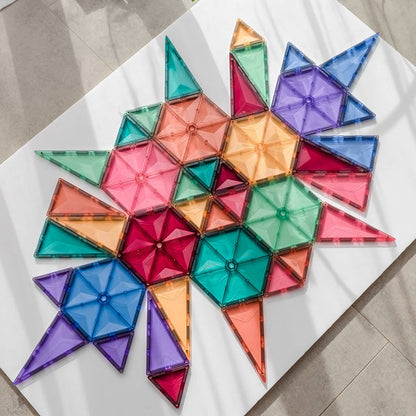 Connetix magnetisk byggesett, Geometry Pack, 40 deler - Pastell